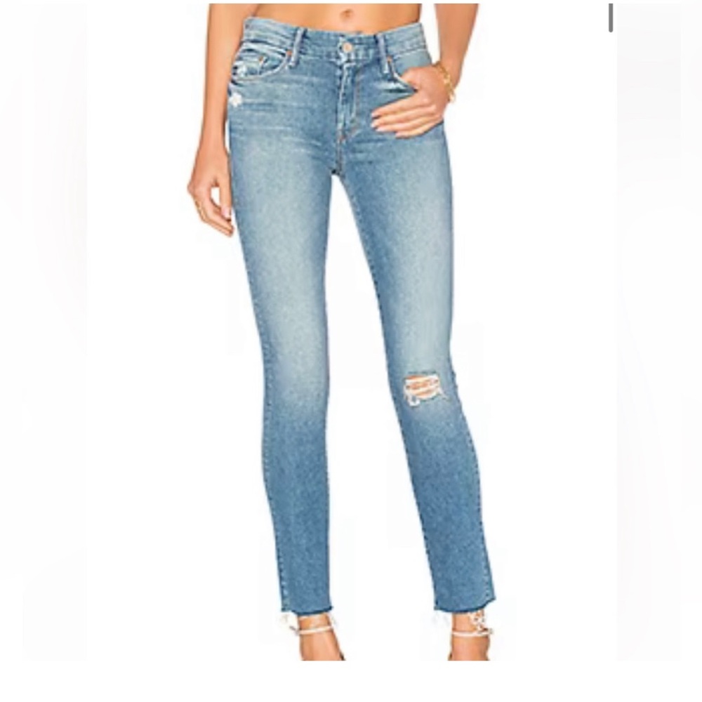 Mother Denim Looker Ankle Fray Jeans